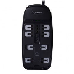 CyberPower Supresor de Picos CSP806TTAA, 8 Contactos, 2550 Joules 