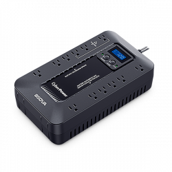 No Break CyberPower Ecologic UPS EC850LCD, 510W, 850VA, Entrada 96-140V, 12 Contactos 