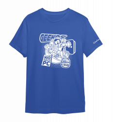 Playera Geekos Azul, Algodón Peinado, Unisex, talla Extra Grande 