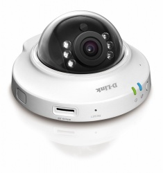 D-Link Mini Cámara Smart WiFi Domo para Interiores/Exteriores DCS-6005L, Inalámbrico, 1280 x 800 Pixeles, Día/Noche 