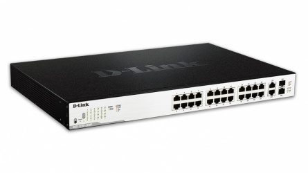 Switch D-Link Gigabit Ethernet DGS-1100-26MP, 24 Puertos 10/100/1000Mbps + 2 Puertos SFP, 10Gbit/s, 16.000 Entradas - Administrable 