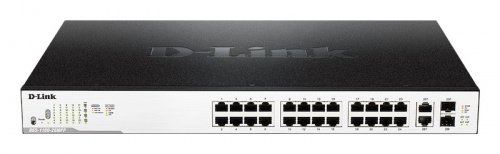 Switch D-Link Gigabit Ethernet DGS-1100-26MPP, 24 Puertos 10/100/1000Mbps + 2 Puertos SFP, 52Gbit/s, 16.000 Entradas - Administrable 