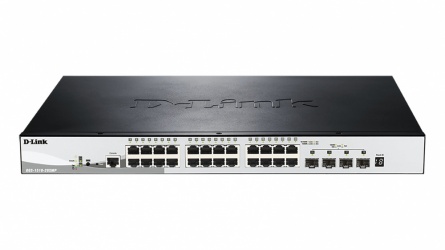 Switch D-Link Gigabit Ethernet DGS-1510-28XMP, 24 Puertos 10/100/1000Mbps + 4 Puertos SFP+, 128Gbit/s, 16.384 Entradas - Administrable 