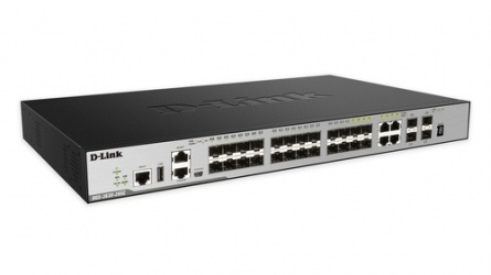 Switch D-Link Gigabit Ethernet DGS-3630-28SC/SI, 24 Puertos SFP + 4 Puertos SFP+, 128Gbit/s, 68.000 Entradas - Administrable 