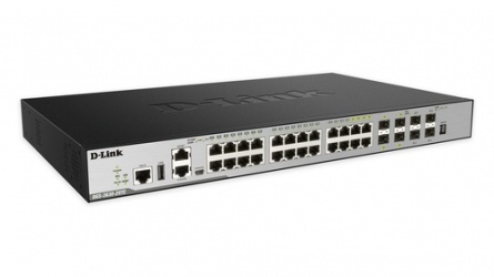 Switch D-Link Gigabit Ethernet DGS-3630-28TC/SI, 20 Puertos 10/100/1000Mbps + 4 Puertos SFP+, 128Gbit/s, 68.000 Entradas - Administrable 