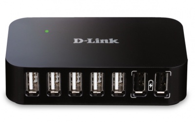 D-Link Hub DUB-H7, 7 Puertos, USB 2.0, 480 Mbit/s 