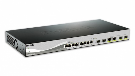 Switch D-Link Gigabit Ethernet DXS-1210-12TC, 8 Puertos 10GBASE-T, 2 Puertos SFP+, 2 Puertos AFP+ Combo, 240 Gbit/s, 16.000 Entradas - Administrable 