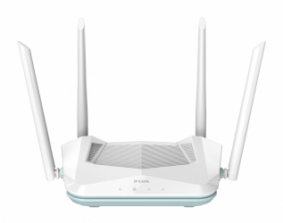 Router D-Link Ethernet Doble Banda MU-MIMO EAGLE PRO AI AX1500, Wi-Fi6, Alámbrico/Inalámbrico, 1201Mbit/s, 3x RJ-45, 2.4/5GHz, 4 Antenas Externas 