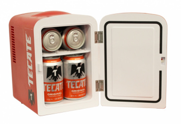 Dace Mini Refrigerador ETTIX0601S, Naranja/Blanco 