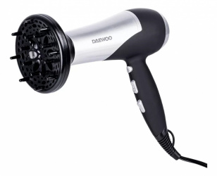 Daewoo Secadora DHC-2010, 2 Velocidades, 1600W, Negro 