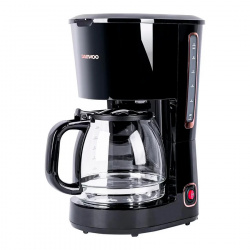 Daewoo Cafetera DCM-1884, 12 Tazas, Negro 