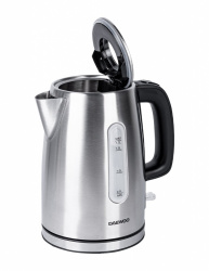Daewoo Tetera Eléctrica DEK-1349, 1.7 Litros, 1200W, Plata 