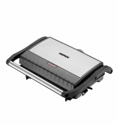 Daewoo Sandwichera DHG-2673, 2 Bocadillos, Negro/Gris 