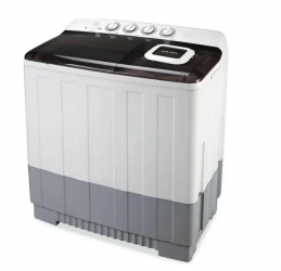 Daewoo Lavadora de Carga Superior DLT-2402K, 24kg Lavado / 10kg Secado, Gris/Blanco 
