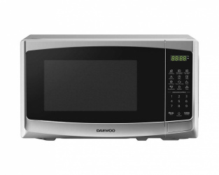 Daewoo Horno de Microondas DMDP07S2BG, 0.7 Pies Cúbicos, 1050W, Gris ― Daños menores / estéticos - Golpe leve en esquina 
