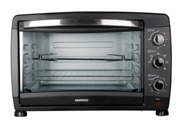 Daewoo Horno Eléctrico DOT1666, 1600W, 230°C máx, Negro 