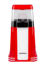 Daewoo Máquina de Palomitas DPP-748, 60g, 1.200W, Rojo 