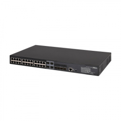 Switch Dahua DH-AS5500-24GT4XF-370, 24 Puertos Gigabit Ethernet 10/100/1000 24 x PoE 370W, 4 Puertos SFP, 4 Puertos SFP+, 128 Gbit/s, 16000 Entradas, Administrado  