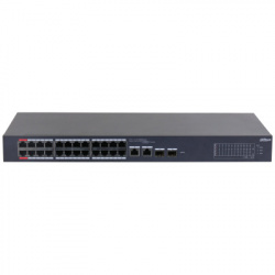 Switch Dahua Fast Ethernet CS4226-24ET-240, 24 Puertos PoE 10/100Mbps + 2 Puertos SFP, 8.8Gbit/s, 265W, 8000 Entradas - Administrable 