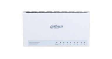 Switch Dahua Fast Ethernet PFS3008-8ET-L, 8 Puertos 10/100 Mbit/s, 1.6Gbit/s, 1.000 Entradas - No Administrable 