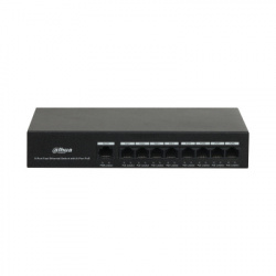Switch Dahua Fast Ethernet PFS3009-8ET-65, 8 Puertos PoE 10/100, 1.8 Gbit/s, 2.000 Entradas - No Administrable 