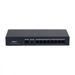 Switch Dahua Gigabit Ethernet DH-PFS3110-8GT-65, 9 Puertos (8 PoE+) 10/100/1000Mbps + 1 Puerto SFP, 65W, 20 Gbit/s - No Administrable 