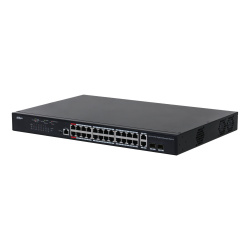 Switch Dahua Gigabit Ethernet PFS4226-24GT-230, 24 Puertos PoE 10/100/1000Mbps + 2 Puertos SFP, 56 Gbit/s, 16.000 Entradas - Administrable 