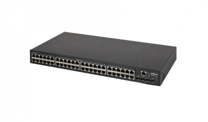Switch Dahua Gigabit Ethernet S5500-48GT4XF-E, 48 Puertos 10/100/1000Mbit/s + 4 Puertos SFP, 16.000 Entradas - Administrable 