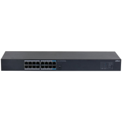 Switch Dahua Gigabit Ethernet DH-SG1016, 16 Puertos 10/100/1000, 32 Gbit/s, 8000 Entradas - No Administrable 