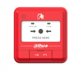 Dahua Estación Manual de Emergencia Convencional DHI-HY-C121, Alámbrico, Rojo 
