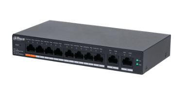 Switch Dahua DH‑CS4010‑8ET‑60, 8 Puertos Gigabit Ethernet 10/100/1000 8 x PoE 60W, 4.8 Gbit/s, 8000 Entradas, Administrado 
