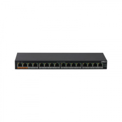 Switch Dahua Gigabit Ethernet PFS3016-16GT-190, 16 Puertos PoE 10/100/1000 Mbps, 32Gbit/s, 8000 Entradas - No Administrable 