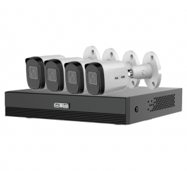 Dahua Kit de Vigilancia SUA-KIT/XVR1E04-I/4-B20M-0280B de 4 Cámaras CCTV Bullet con Grabadora de 5 Canales 