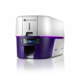DataCard DS1 Impresora de Credenciales, Sublimación de Tinta, 300 x 300DPI, 1 Cara, USB, Gris/Violeta 
