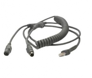 Datalogic Cable Mini-DIN 6-Pines Macho - RJ-45 Macho, 1.8 Metros 