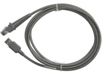 Datalogic CAB-426E Cable Plano USB A, 1.8 Metros, Gris 