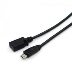 Datalogic Cable Micro USB-A Macho - USB-A Hembra, 1 Metro, Negro, para Skorpio X3 