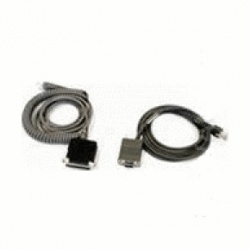 Datalogic CAB-433 Cable Plano RS-232 PWR Hembra, 9P, Gris 