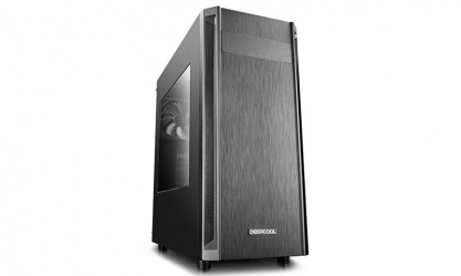 Gabinete DeepCool D-Shield V2 con Ventana, Midi-Tower, ATX/Micro-ATX/Mini-ITX, USB 3.0/2.0, sin Fuente, Negro 