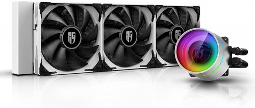 DeepCool CASTLE 360EX WHITE Enfriamiento Liquido para CPU, 3x 120mm, 500-1800RPM 