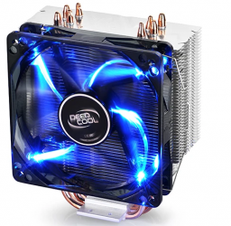 Disipador CPU DeepCool GAMMAXX 400, LED Azul, 120mm, 900 - 1500RPM, Negro 