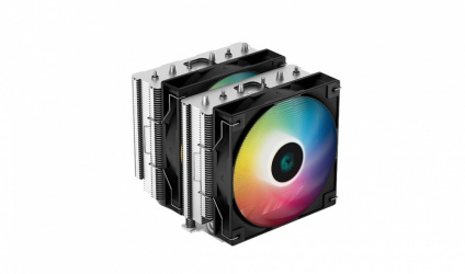Disipador CPU DeepCool AG620 ARGB, 120mm, hasta 1850RPM, Negro 