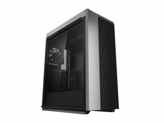 Gabinete DeepCool CL500 con Ventana, Midi-Tower, ATX/Micro ATX/Mini-ITX, USB A/C, sin Fuente, Negro/Gris 