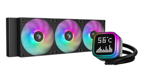 DeepCool LP360 Enfriamiento Líquido para CPU, 3x 120mm, hasta 2400RPM, Negro  