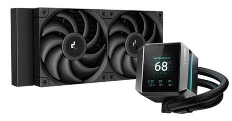 DeepCool MYSTIQUE 240 LX550 Enfriamiento Líquido para CPU, 2x 120mm, hasta 2150RPM, Negro  