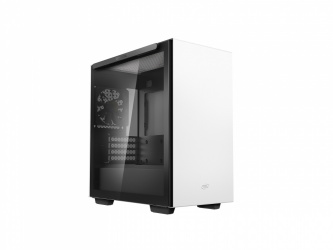 Gabinete DeepCool MACUBE 110 con Ventana, Midi-Tower, Micro-ATX/Mini-ITX, USB 3.0, sin Fuente, Blanco 