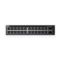 Switch Dell Gigabit Ethernet X1026P, 24 Puertos 10/100/1000Mbps + 2 Puertos SFP, 52 Gbit/s, 16.000 Entradas - Administrable 