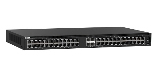 Switch Dell Gigabit Ethernet N1148T-ON, 48 Puertos 10/100/1000Mbps + 4 Puertos SFP+, 176 Gbit/s, 16.000 Entradas - Administrable 