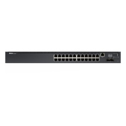 Switch Dell Gigabit Ethernet N2024, 24 Puertos 10/100/1000Mbps + 2 SFP+, 172 Gbit/s, 8192 Entradas - Administrable 