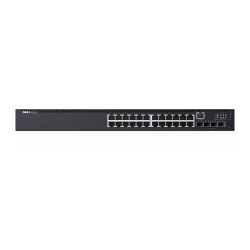 Switch Dell Gigabit Ethernet N1524P, 24 Puertos 10/100/1000 Mbps +  4 SFP, 128 Gbit/s, 16.000 Entradas - Administrable 